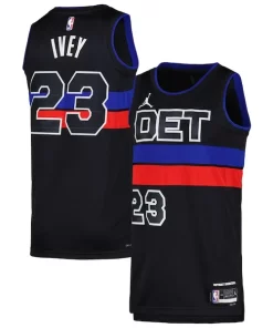Jaden Ivey Detroit Pistons Jordan Moderne Brand Unisex Swingman Jersey Statement Edition Black