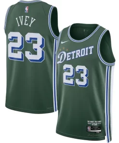 Jaden Ivey Detroit Pistons Nike Bold 2022/23 Swingman Jersey City Edition Green