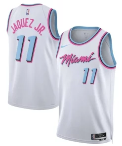 Jaime Jaquez Dashing Jr. Miami Heat Nike Unisex 2024/25 Swingman Player Jersey City Edition White