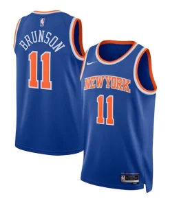 Jalen Brunson New York Knicks Nike Unisex Swingman Jersey Icon Superbe Edition Blue