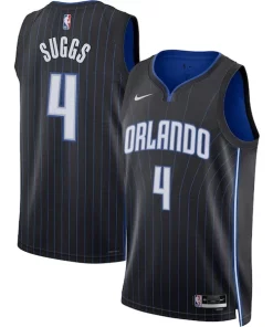 Jalen Suggs Orlando Magic Stylish Nike Unisex Swingman Jersey Icon Edition Black/White