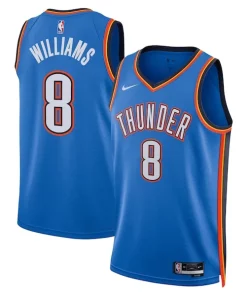 Jalen Williams Oklahoma City Thunder Sophistiqué Nike Unisex Swingman Replica Jersey Icon Edition Blue