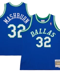 Jamal Mashburn Dallas Mavericks 2001/02 Hardwood Gracieux Classics Swingman Jersey Blue