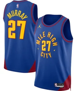 Jamal Murray Denver Exceptionnel Nuggets Jordan Brand Unisex Swingman Jersey Statement Edition Blue