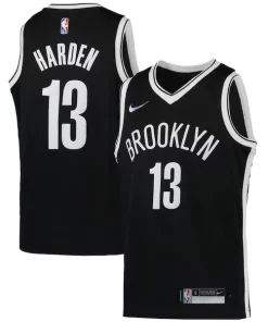 James Harden Brooklyn Nets Nike Youth 2021/22 Diamond Swingman Jersey Notable Icon Edition Black