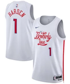 James Harden Superbe Philadelphia 76ers Nike Unisex 2022/23 Swingman Jersey City Edition White