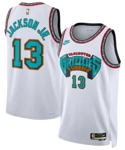 Jaren Jackson Jr. Memphis Grizzlies Nike Unisex 2024/25 Swingman Jersey White Personalisable Classic Edition