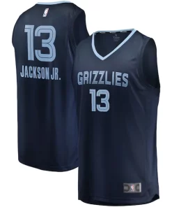 Jaren Jackson Jr. Memphis Grizzlies Replica Fast Break Jersey Prime Navy Icon Edition
