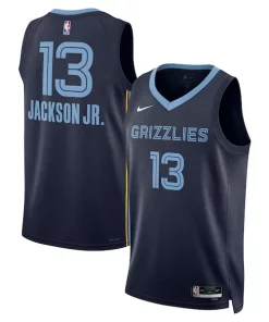 Jaren Personalisable Jackson Jr. Memphis Grizzlies Nike Unisex Swingman Jersey Icon Edition Navy