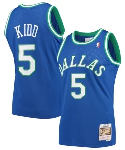 Jason Kidd Dallas Mavericks 1994/95 Gracieux Hardwood Classics Swingman Jersey Blue