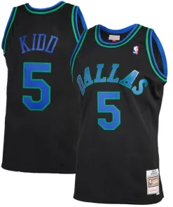 Jason Kidd Dallas Mavericks 1994/95 Hardwood Classics Prime Reload 2.0 Swingman Jersey Black