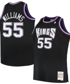 Jason Williams Dashing Sacramento Kings Big & Tall 2000/01 Hardwood Classics Swingman Jersey Black