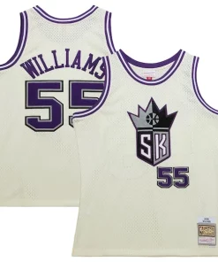 Jason Williams Sacramento Kings Chainstitch Swingman Jersey Uniques Cream