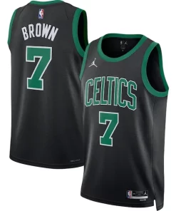 Jaylen Brown Boston Celtics Jordan Brand Unisex Swingman Jersey Exceptionnel Statement Edition Black