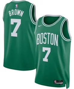 Jaylen Brown Boston Celtics Moderne Nike Unisex Swingman Jersey Icon Edition Kelly Green