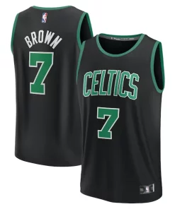 Jaylen Brown Boston Celtics Youth Éclatant Fast Break Replica Player Jersey Statement Edition Black