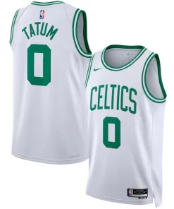 Jayson Tatum Charming Boston Celtics Nike Unisex Swingman Jersey Association Edition White