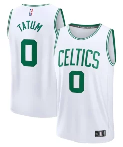 Jayson Tatum Collectible Boston Celtics Youth Fast Break Replica Player Jersey Association Edition White