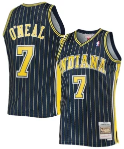 Jermaine O'Neal Indiana Refiné Pacers 2003/04 Hardwood Classics Swingman Jersey Navy