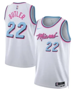 Jimmy Butler Miami Élégant Heat Nike Unisex 2024/25 Swingman Player Jersey City Edition White