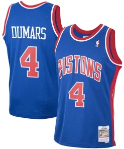 Joe Dumars Detroit Pistons 1988/89 Refiné Hardwood Classics Swingman Jersey Blue