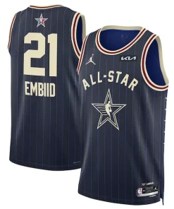 Joel Embiid Jordan Brand Unisex 2024 NBA All Star Admirable Game Swingman Jersey Navy