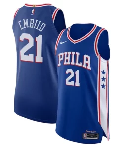 Joel Embiid Philadelphia 76ers Nike Moderne Authentic Jersey Association Edition Royal