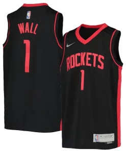 John Wall Houston Rockets Nike Distingué Youth 2020/21 Swingman Player Jersey Earned Edition Black