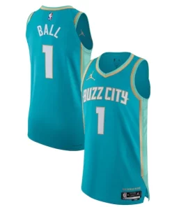 Jordan Brand LaMelo Ball Charlotte Stylish Hornets Authentic Jersey City Edition Teal