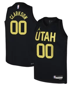 Jordan Clarkson Utah Jazz Jordan Brand Exclusif Youth Swingman Jersey Statement Edition Black