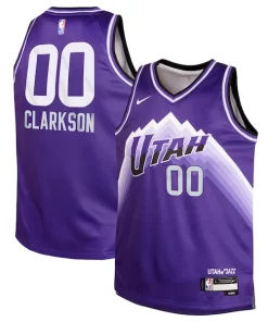 Jordan Clarkson Utah Jazz Nike Youth Swingman Replica Jersey City Edition Superbe Purple