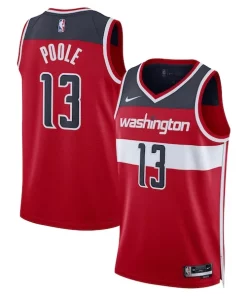 Jordan Poole Washington Wizards Nike Unisex Swingman Jersey Icon Collectible Edition Red