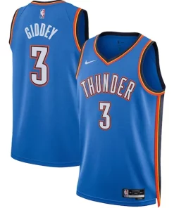 Josh Giddey Oklahoma City Thunder Nike Unisex Swingman Sophistiqué Jersey Icon Edition Blue