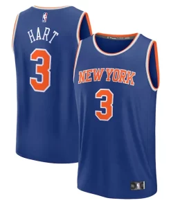 Josh Hart New York Knicks Fast Break Premium Replica Player Jersey Icon Edition Royal