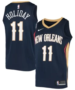 Jrue Holiday New Orleans Pelicans Exceptionnel Nike Swingman Jersey Navy