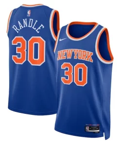 Julius Personalisable Randle New York Knicks Nike Unisex Swingman Jersey Icon Edition Blue