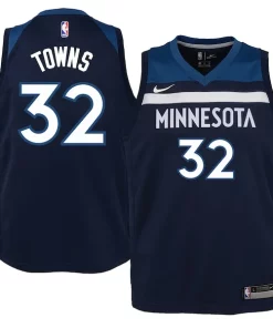 Karl Anthony Towns Minnesota Timberwolves Nike Youth Swingman Authentique Jersey Navy Icon Edition