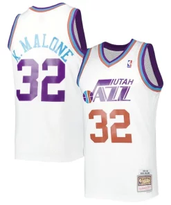 Karl Confortable Malone Utah Jazz 1991/92 Hardwood Classics Reload 3.0 Swingman Jersey White