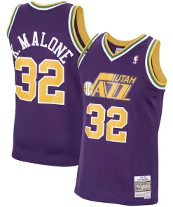 Karl Splendide Malone Utah Jazz 1991/92 Hardwood Classics Swingman Jersey Purple