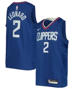 Kawhi Leonard Exquisite LA Clippers Nike Youth Swingman Jersey Icon Edition Royal/White