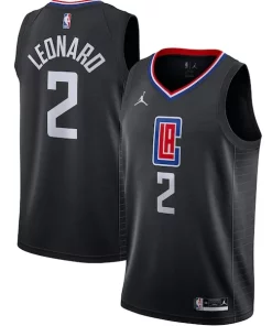 Kawhi Leonard LA Clippers Jordan Brand 2020/21 Swingman Jersey Dashing Statement Edition Black