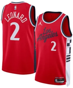 Kawhi Leonard LA Clippers Jordan Tendance Brand Unisex 2024/25 Swingman Jersey Statement Edition Red