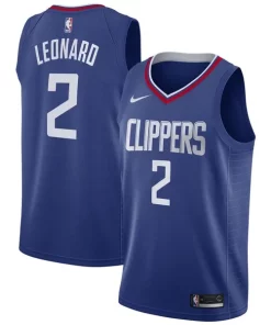 Kawhi Leonard LA Clippers Nike 2019/20 Swingman Jersey Blue Icon Edition Haut de gamme