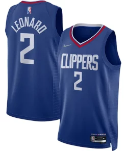 Kawhi Leonard LA Clippers Nike 2021/22 Diamond Swingman Jersey Splendide Icon Edition Royal