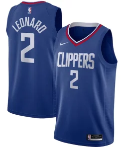 Kawhi Leonard LA Clippers Nike Swingman Jersey Distingué Royal Icon Edition