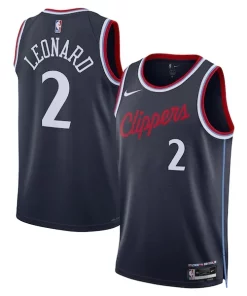 Kawhi Leonard LA Clippers Nike Unisex Magnifique 2024/25 Swingman Jersey Navy Icon Edition