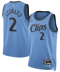 Kawhi Leonard LA Clippers Nike Unisex Moderne 2024/25 Swingman Player Jersey City Edition Light Blue