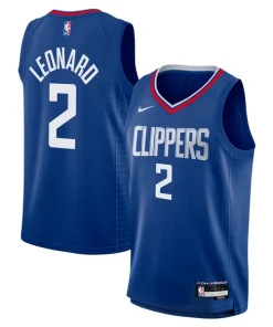 Kawhi Leonard LA Personalisable Clippers Nike Youth Swingman Jersey Icon Edition Royal