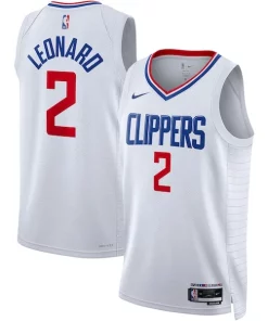 Kawhi Leonard Refiné LA Clippers Nike Unisex Swingman Jersey Association Edition White/Royal
