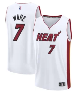 Kel'el Ware Miami Heat Fast Break Replica Player Jersey Incontournable Association Edition White